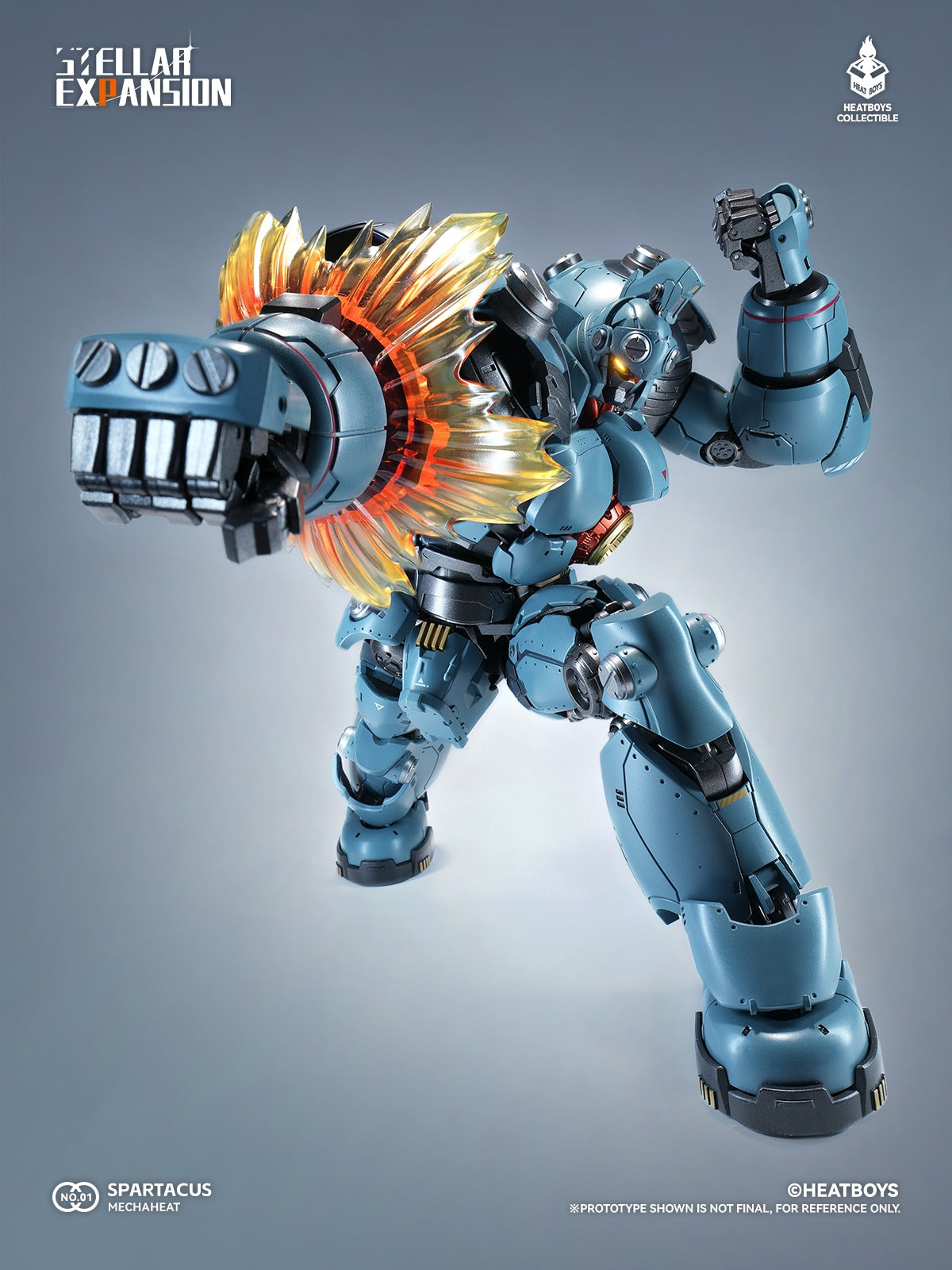 HEATBOYS Mechaheat Series Spartacus Alloy Diecast LED Light Up Action Figure ‼️RELEASE SEPTEMBER 2026‼️