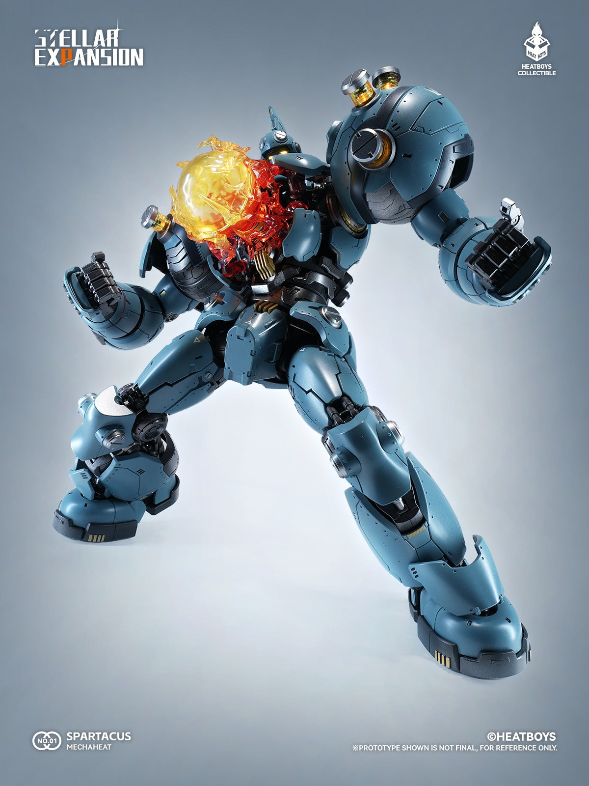 HEATBOYS Mechaheat Series Spartacus Alloy Diecast LED Light Up Action Figure ‼️RELEASE SEPTEMBER 2026‼️