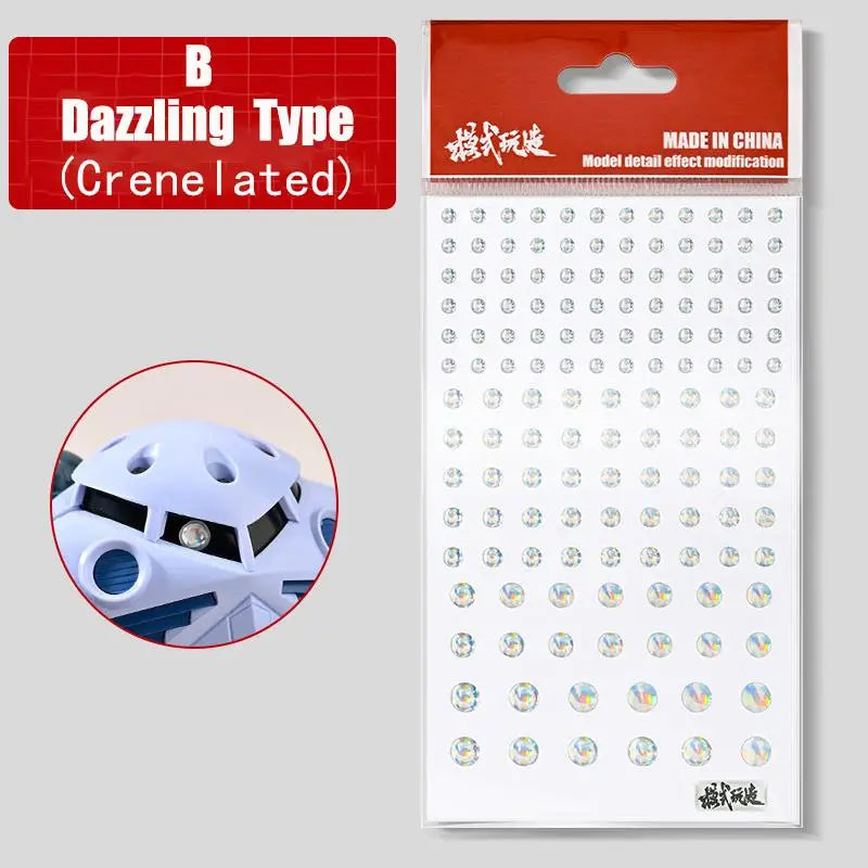 Mono-eyes Stickers With Different Scale for Model Kits 143pcs/Sheet