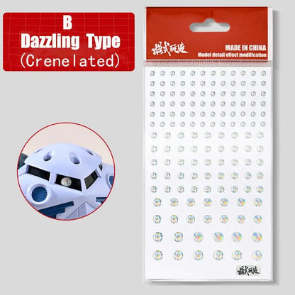 Mono-eyes Stickers With Different Scale for Model Kits 143pcs/Sheet