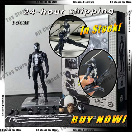 Ct Toys Spider 147 Symbiotic Black Suit Action Figure
