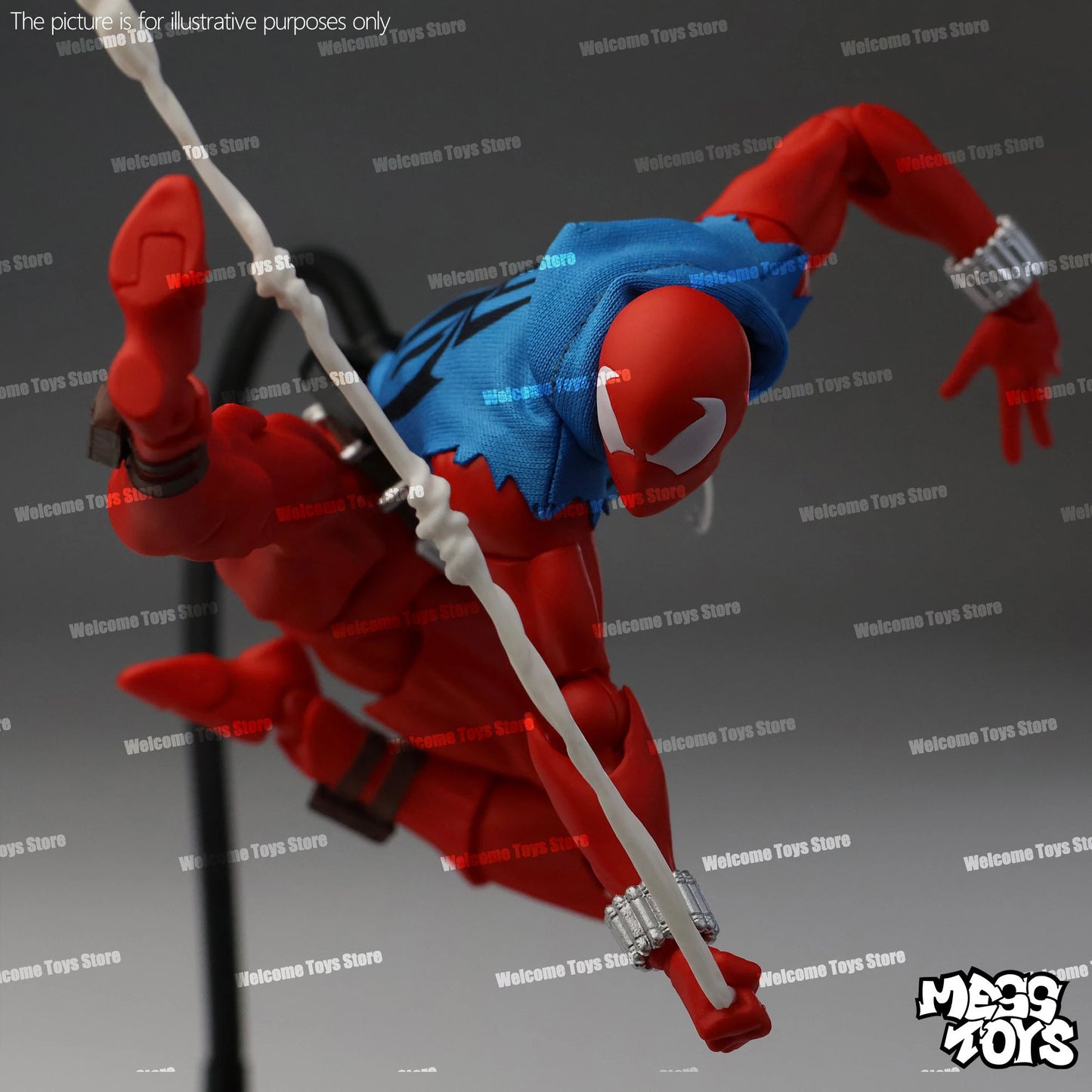 Mess Toys Scarlet Hero Scarlet Spider Action Figure