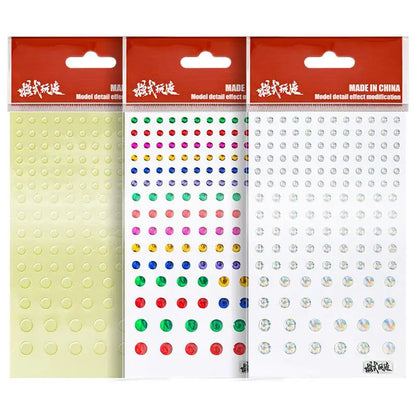 Mono-eyes Stickers With Different Scale for Model Kits 143pcs/Sheet