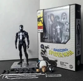 Ct Toys Spider 147 Symbiotic Black Suit Action Figure