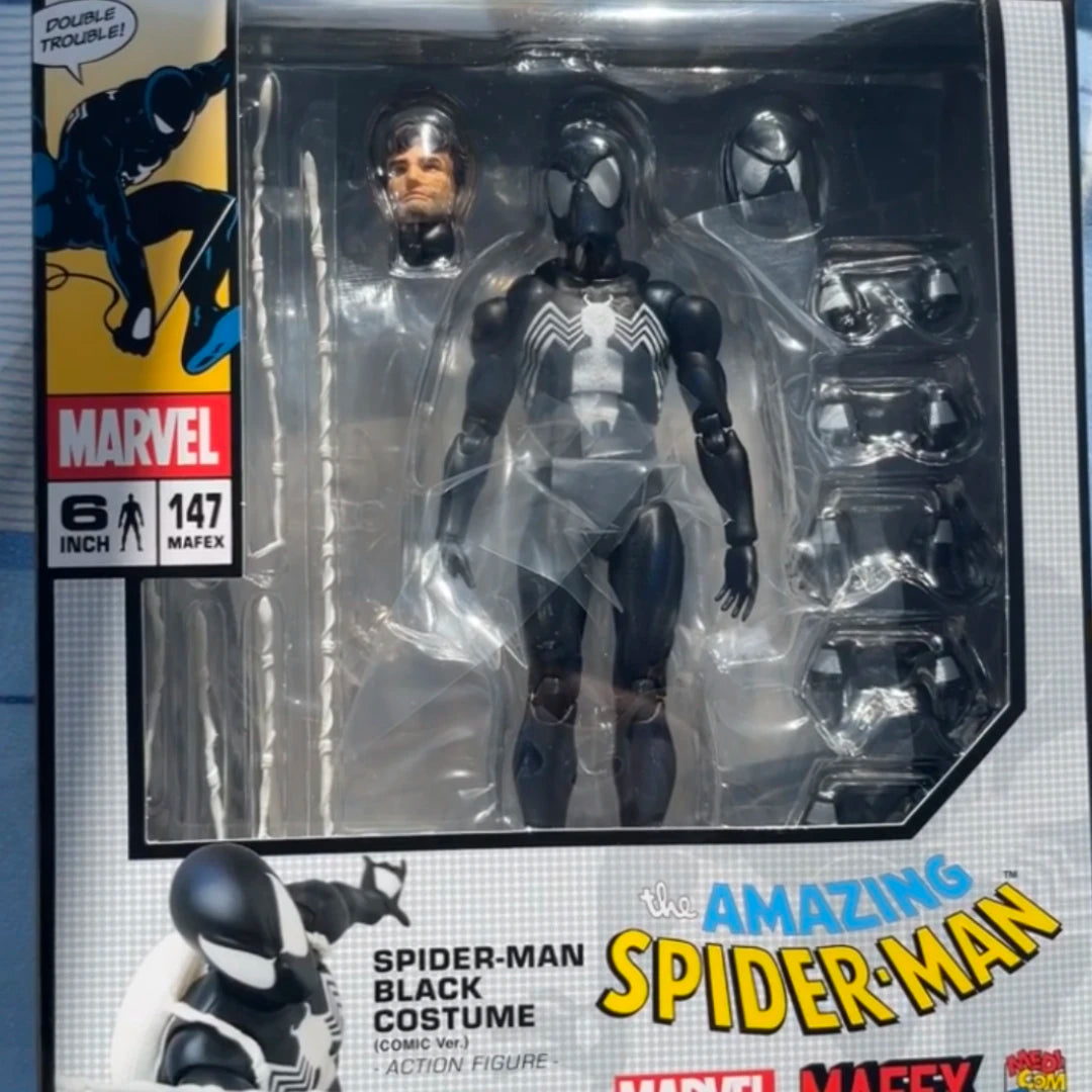 Ct Toys Spider 147 Symbiotic Black Suit Action Figure