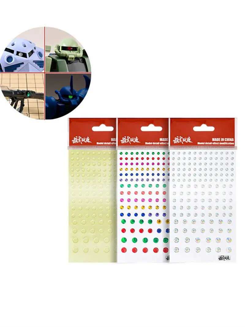 Mono-eyes Stickers With Different Scale for Model Kits 143pcs/Sheet