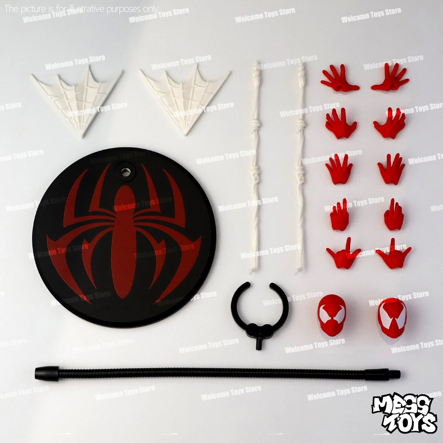 Mess Toys Scarlet Hero Scarlet Spider Action Figure